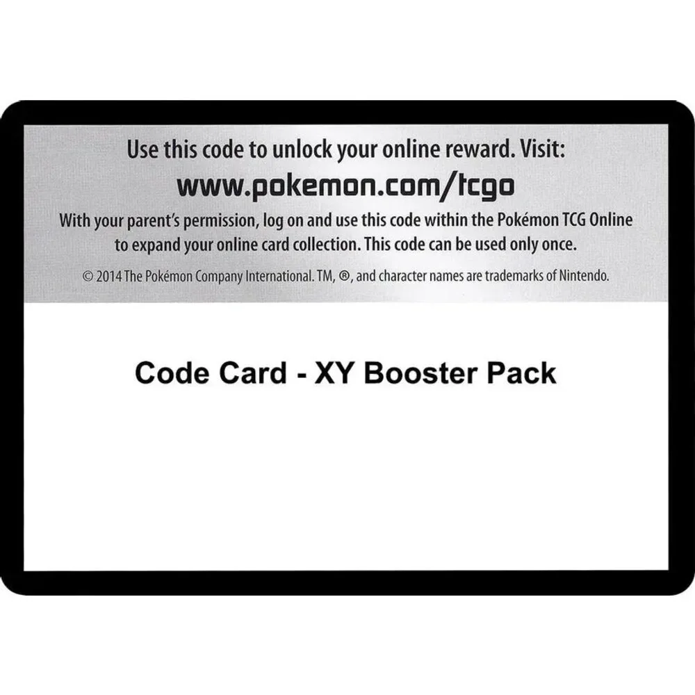 Code Card - XY Booster Pack - XY Base Set (XY)